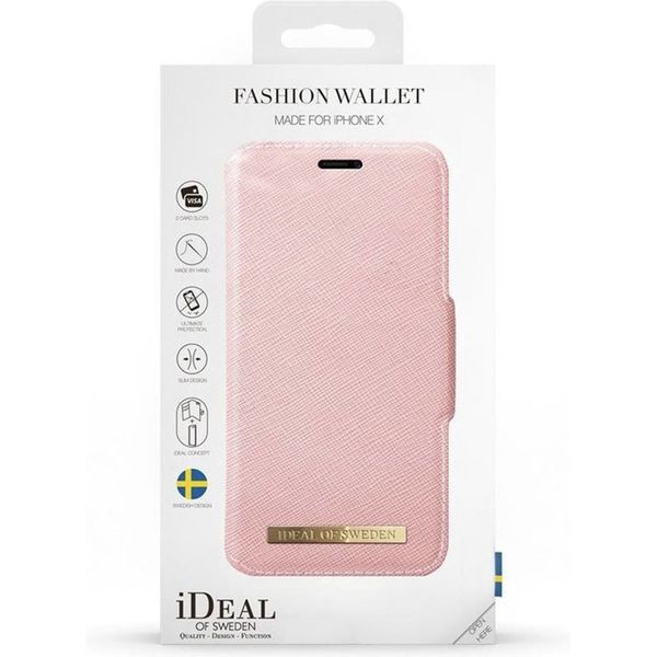 iDeal of Sweden Fashion Wallet Klapphülle für das iPhone Xs / X - Rosa