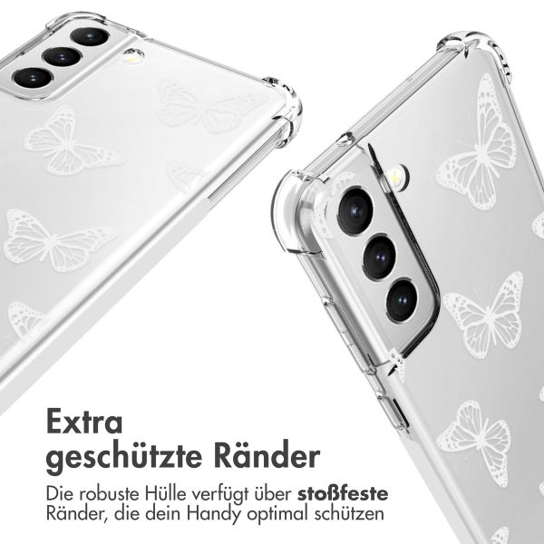 imoshion Design Hülle mit Band für das Samsung Galaxy S21 FE - Butterfly