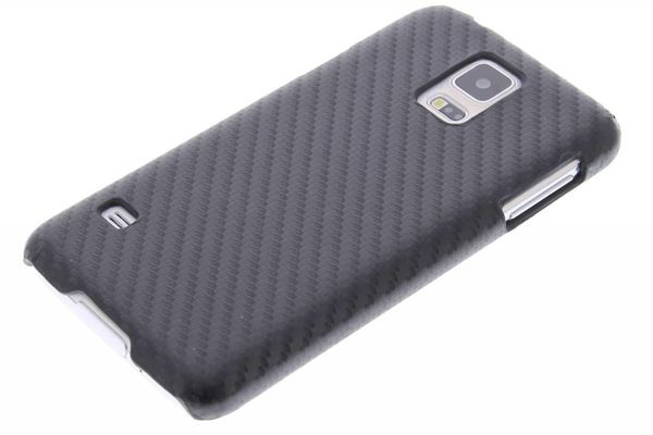 Carbon Look Hardcase-Hülle Schwarz für Galaxy S5 (Plus)/Neo