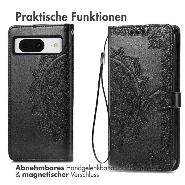 imoshion Mandala Klapphülle Google Pixel 8 - Schwarz