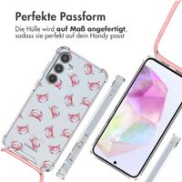 imoshion Design Hülle mit Band für das Samsung Galaxy A35 - Crab Watercolor