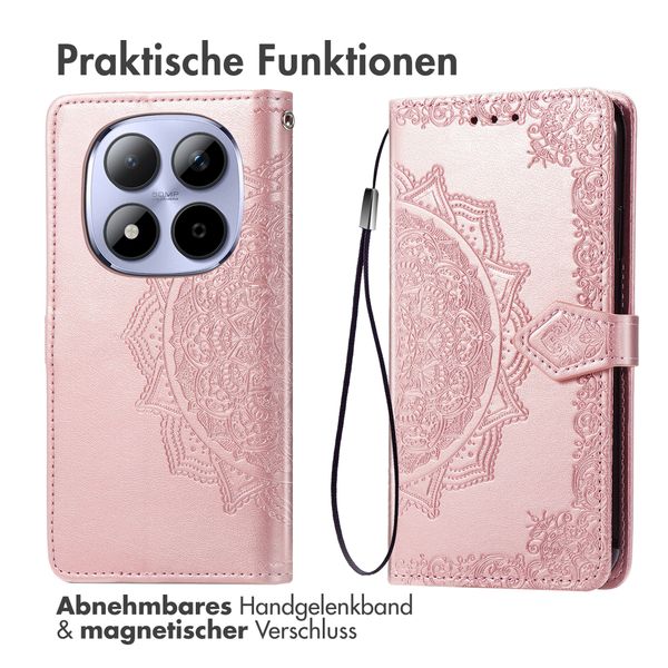 imoshion Mandala Klapphülle Xiaomi Redmi Note 15 Pro (5G) - Rose Gold