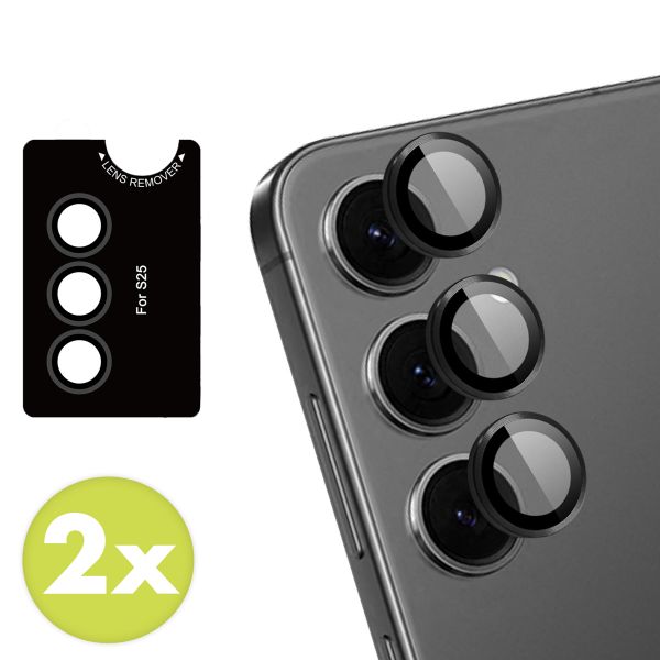 imoshion 2er-Pack Objektivschutz für Kamera für das Samsung Galaxy S25 Plus - Schwarz