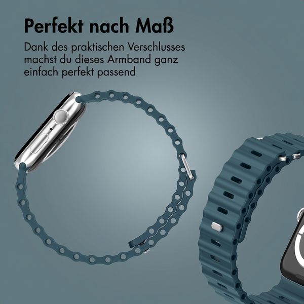Accezz Ocean Armband für Apple Watch | 38/40/41/42 mm - Abyss Blue