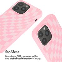 imoshion Silikonhülle design mit Band für das iPhone 15 Pro Max - Retro Pink