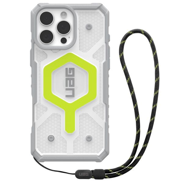 UAG Pathfinder Back Cover MagSafe mit Armband für das iPhone 16 Pro Max - Active Neon