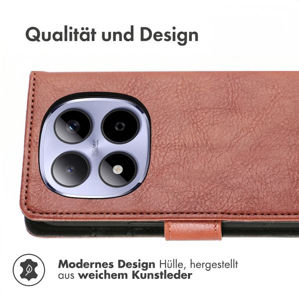 imoshion Luxuriöse Klapphülle Xiaomi Redmi Note 15 Pro (4G) - Braun