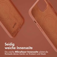 Accezz 2-in-1 Klapphülle aus Leder mit MagSafe Apple iPhone 14 - Sienna Brown