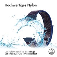 imoshion Nylonarmband für das  Fitbit Charge 5 - Größe L - Blau