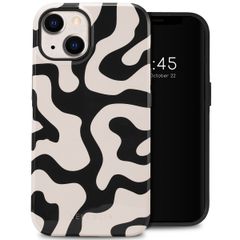 Selencia Vivid Back Cover Apple iPhone 14 - Art Wave Black
