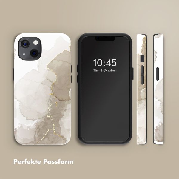 Selencia Vivid Rückabdeckung mit MagSafe Apple iPhone 13 - Marble Light Brown