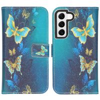 imoshion Design TPU Klapphülle für das Samsung Galaxy S22 - Blue Butterfly