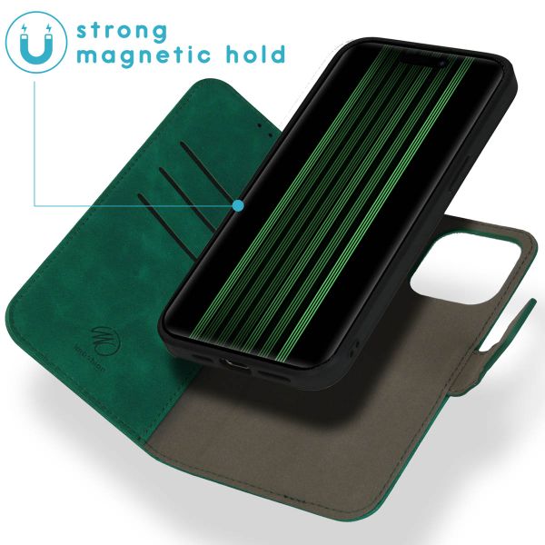 imoshion Entfernbare 2-1 Luxus Klapphülle Apple iPhone 15 Pro Max - Dunkelgrün
