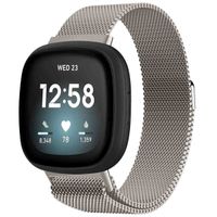 imoshion Magnetisches Milanaise Armband für das  Fitbit Versa 4/ 3 / Sense (2) - Starlight