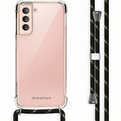 imoshion Backcover mit Band Samsung Galaxy S21 - Schwarz & Gold