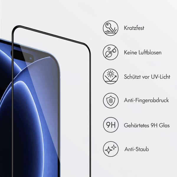 Accezz Gehärtetes Glas Displayschutz mit Applikator - 2-Pack Apple iPhone 18 Pro / 17 Pro