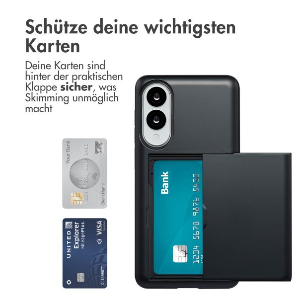 imoshion Backcover mit Kartenfach Samsung Galaxy S25 Edge - Schwarz