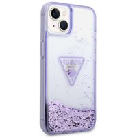 Guess Liquid Glitter Back Cover für das iPhone 14 - Violett