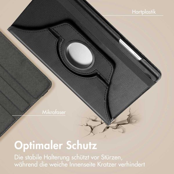 imoshion 360° drehbare Klapphülle Samsung Galaxy Tab A9 8.7 Zoll - Schwarz
