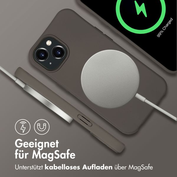 imoshion Color Backcover mit abtrennbarem Band MagSafe für das Apple iPhone 15 - Black Coffee
