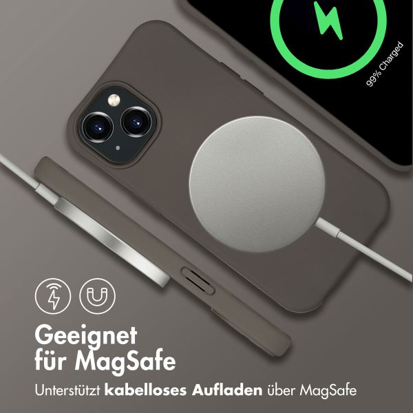 imoshion Color Backcover mit abtrennbarem Band MagSafe für das iPhone 15 - Black Coffee