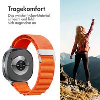 imoshion Nylon Alpine Armband für das  Samsung Galaxy Watch 8 (40/44mm) / Classic (46mm) - Orange
