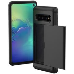 imoshion Backcover mit Kartenfach für das Samsung Galaxy S10 - Schwarz