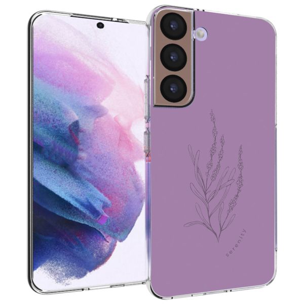 imoshion Design Hülle für das Samsung Galaxy S22 - Floral Purple