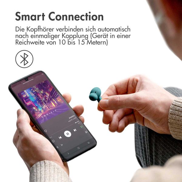 imoshion Aura Pro Kabellose In-Ear-Kopfhörer - Aktive Geräuschunterdrückung (ANC) - Petrol Green