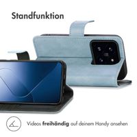 imoshion Luxuriöse Klapphülle Xiaomi 14 - Hellblau