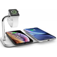 Zens 2-in-1 Wireless Charger Dual + Apple Watch - 10 W - Weiß 