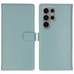 Selencia Echtleder Klapphülle Samsung Galaxy S24 Ultra - Air Blue