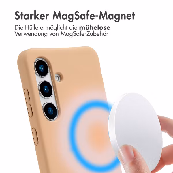 imoshion Color Backcover mit abnehmbarem Handykette und MagSafe Samsung Galaxy S24 / S25 - Beige