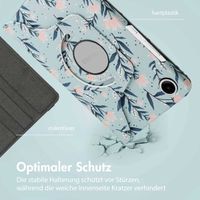 imoshion 360° drehbare Design Klapphülle Samsung Galaxy Tab A9 8.7 Zoll - Flowers