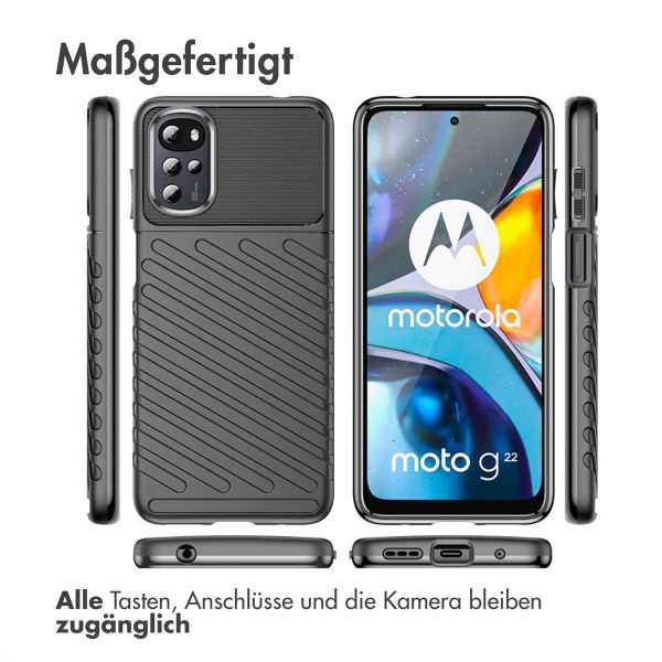 imoshion Thunder Backcover für das Motorola Moto G22 / E32 / E32s - Schwarz