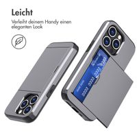 imoshion Backcover mit Kartenfach Apple iPhone 15 Pro - Grau