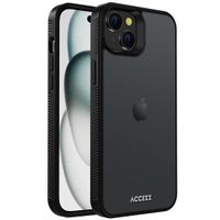 Accezz Rugged Frosted Back Cover Apple iPhone 15 Plus - Schwarz