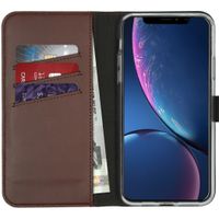 Selencia Echtleder Klapphülle Braun für das Apple iPhone 11 Pro Max