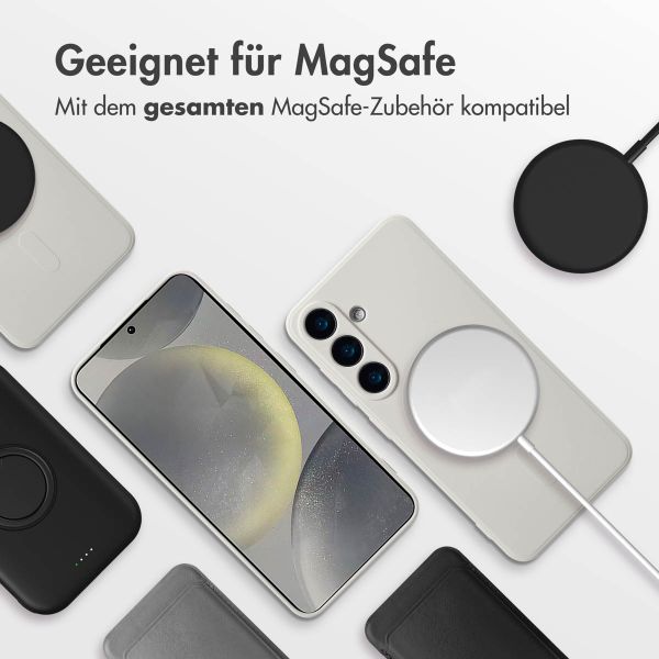 imoshion Color Back Cover mit MagSafe für das Samsung Galaxy S25 - Beige