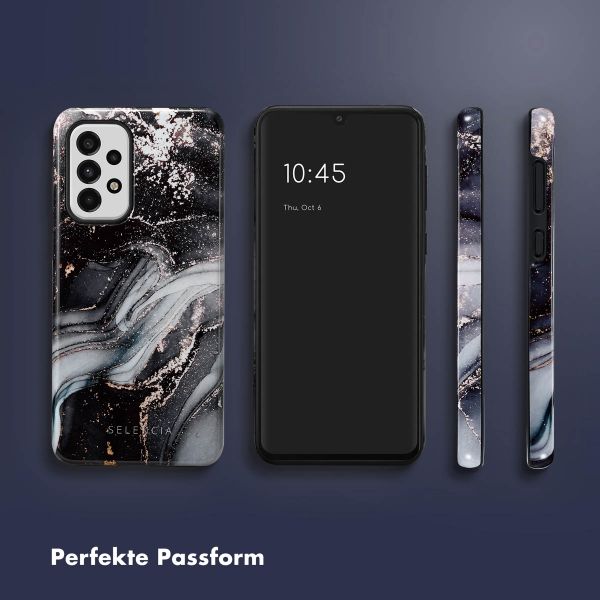 Selencia Vivid Back Cover Samsung Galaxy A33 - Chic Marble Black