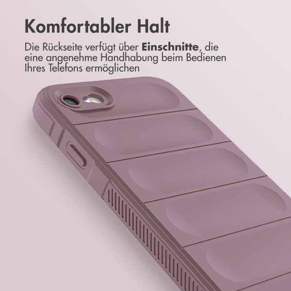 imoshion EasyGrip Back Cover für das iPhone SE (2022 / 2020) / 8 / 7 - Violett