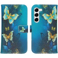 imoshion Design TPU Klapphülle für das Samsung Galaxy S23 - Blue Butterfly