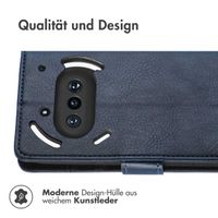 imoshion Luxuriöse Klapphülle Nothing Phone (3a) - Dunkelblau