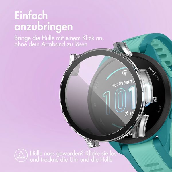 imoshion Full Cover Hard Case Garmin Forerunner 165 / 165 Music - Transparent