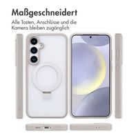 Accezz Ring Stand Backcover mit MagSafe Samsung Galaxy S24 Plus - Grau
