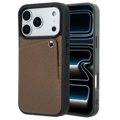 Selencia Riva Back Cover mit Kartenfach Apple iPhone 17 Pro Max - Mocha Brown