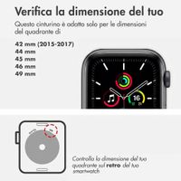 Holdit Silikonarmband Magnet für Apple Watch | 44/45/46/49 mm - Chocolate / Black
