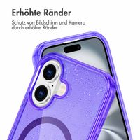 imoshion Sparkle Back Cover mit MagSafe für das iPhone 16 - Violett