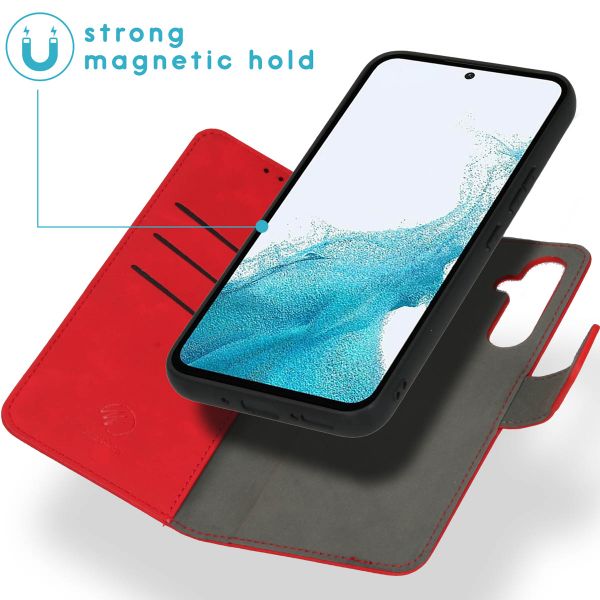 imoshion Entfernbare 2-1 Luxus Klapphülle Samsung Galaxy A54 (5G) - Rot