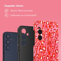 Selencia Vivid Tough Back Cover für das Samsung Galaxy A35 - Wild Spots Lipstick